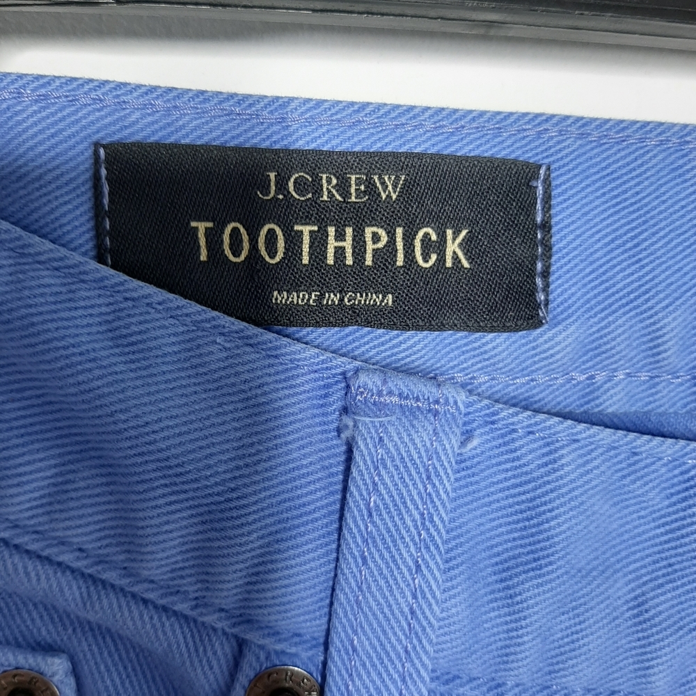 J Crew Toothpick Ankle Blue Jeans size 27 - Picture 5 of 6